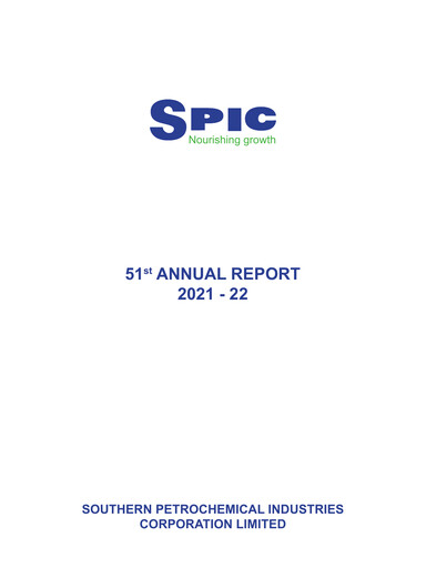 Thumbnail Southern Petrochemical Industries Corp Annual Report 2021-2022