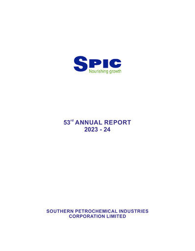 Thumbnail Southern Petrochemical Industries Corp Annual Report 2023-2024