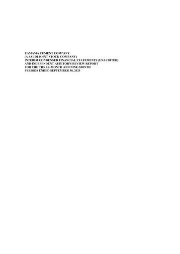 Vorschaubild Yamama Saudi Cement Company Quartalsbericht 2025-q3