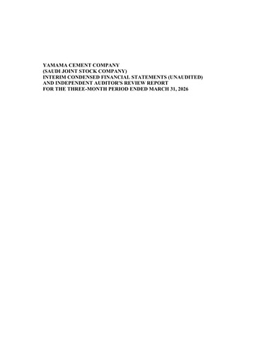Vorschaubild Yamama Saudi Cement Company Quartalsbericht 2026-q1