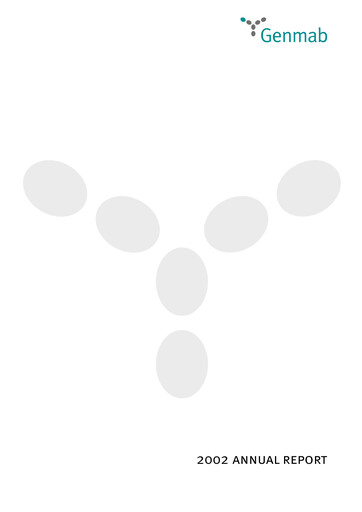 Thumbnail Genmab Annual Report 2002