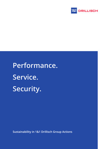 Thumbnail 1&1
 Sustainability Report 2017
