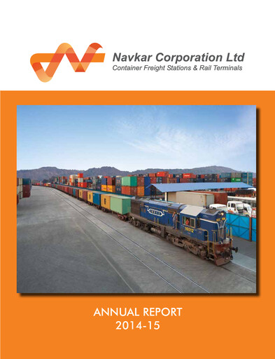 Thumbnail Navkar Corp
 Annual Report 2014-2015