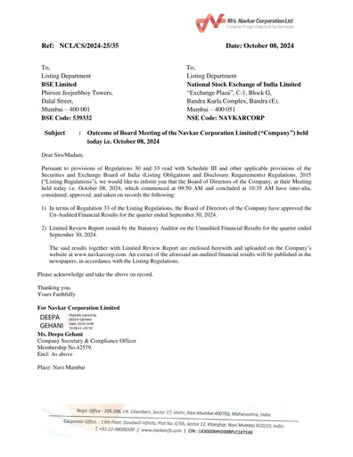 Thumbnail Navkar Corp
 Quarterly Report 2024-q2