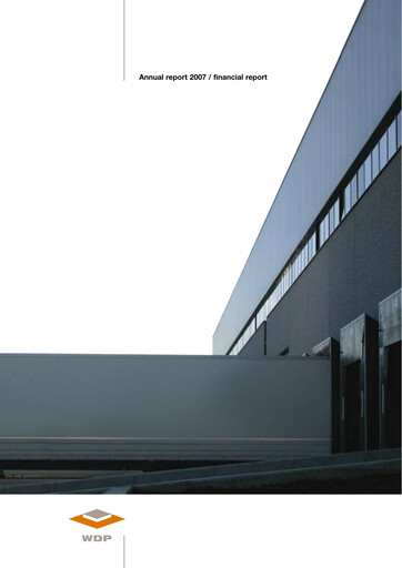 Vorschaubild Warehouses De Pauw Jahresbericht 2007