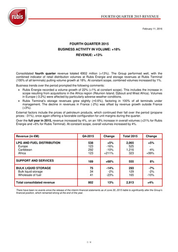 Thumbnail Rubis Quarterly Report 2015-q4