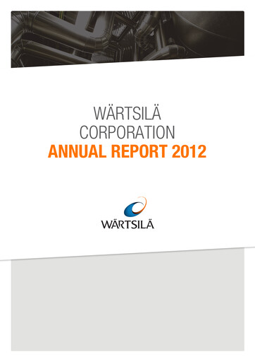 Thumbnail Wärtsilä
 Annual Report 2012