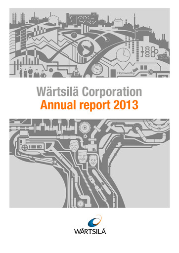 Thumbnail Wärtsilä
 Annual Report 2013