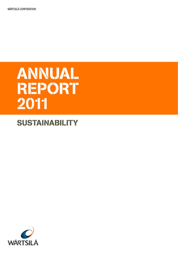 Thumbnail Wärtsilä
 Sustainability Report 2011