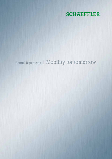 Thumbnail Schaeffler Annual Report 2013