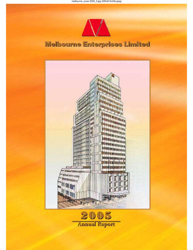 Thumbnail Melbourne Enterprises Annual Report 2004-2005