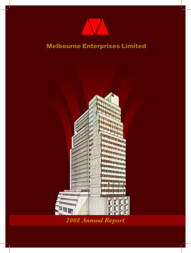 Thumbnail Melbourne Enterprises Annual Report 2008
