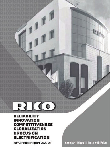 Vorschaubild Rico Auto Industries Jahresbericht 2020-2021