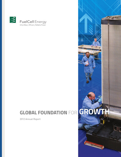 Vorschaubild FuelCell Energy
 Jahresbericht 2012