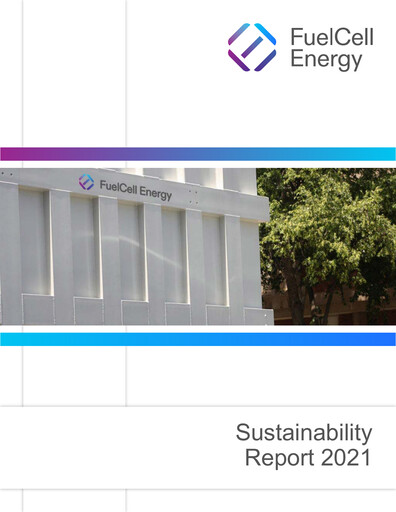 Vorschaubild FuelCell Energy
 Nachhaltigkeitsbericht 2021