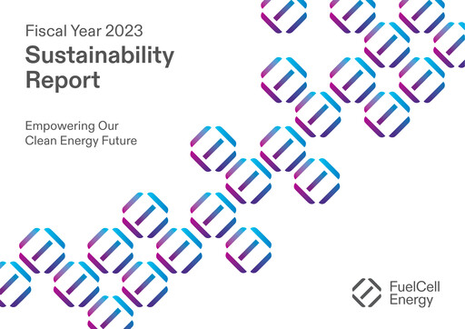 Vorschaubild FuelCell Energy
 Nachhaltigkeitsbericht 2023