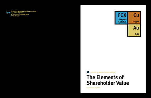 Thumbnail Freeport-McMoRan Annual Report 2005