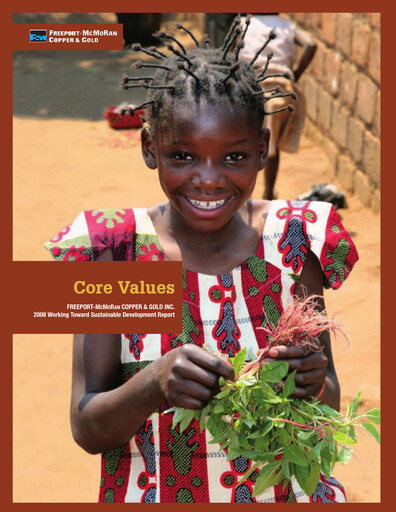 Thumbnail Freeport-McMoRan Sustainability Report 2008