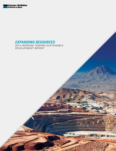 Thumbnail Freeport-McMoRan Sustainability Report 2012