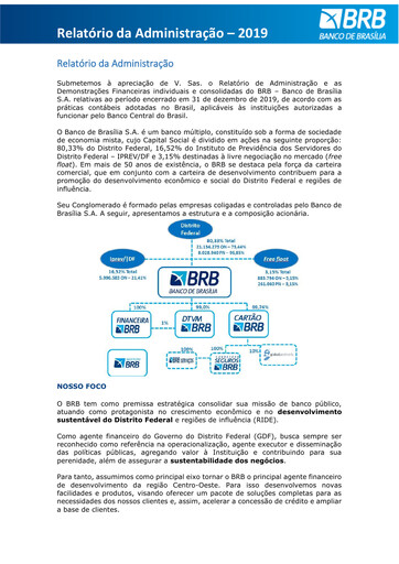 Thumbnail Banco de Brasília Financial Report 2019