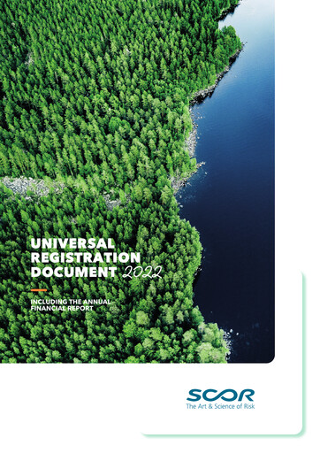 Thumbnail Scor
 Universal Registration Document 2022