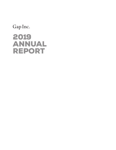 Vorschaubild Gap Inc.
 Jahresbericht 2019
