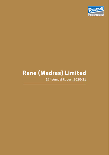 Thumbnail Rane Brake Lining Annual Report 2020-2021