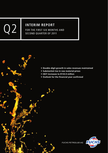 Thumbnail Fuchs Petrolub
 Financial Report 2011-h1