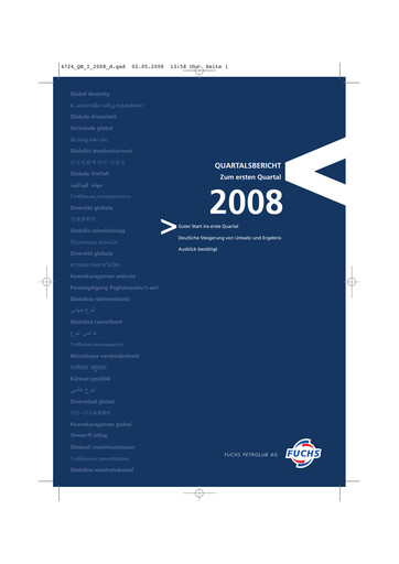 Miniature Fuchs Petrolub
 Rapport trimestriel 2008-q1