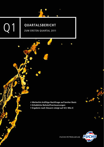 Miniature Fuchs Petrolub
 Rapport trimestriel 2011-q1