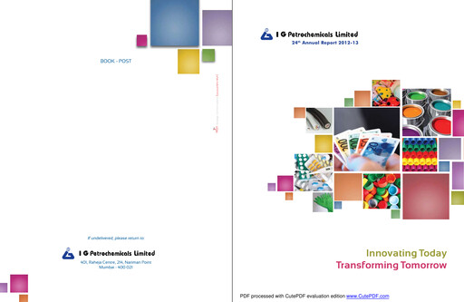 Thumbnail I.g. Petrochemicals
 Annual Report 2012-2013