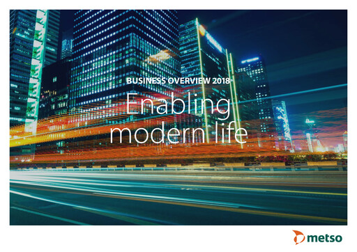 Thumbnail Metso Annual Report 2018