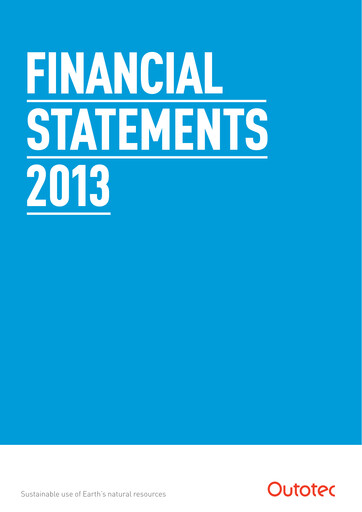 Thumbnail Metso Financial Statement 2013