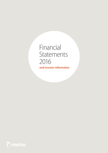 Thumbnail Metso Financial Statement 2016