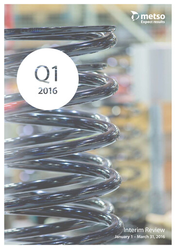 Thumbnail Metso Quarterly Report 2016-q1