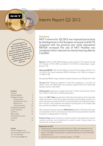 Thumbnail NKT A/S Quarterly Report 2012-q2