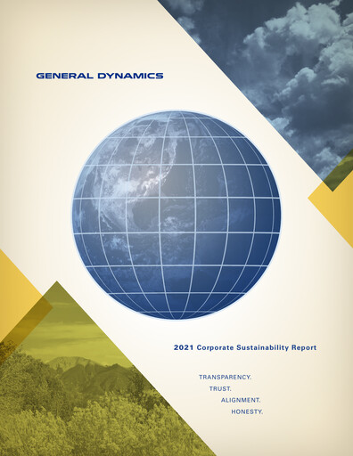 Vorschaubild General Dynamics Nachhaltigkeitsbericht 2021