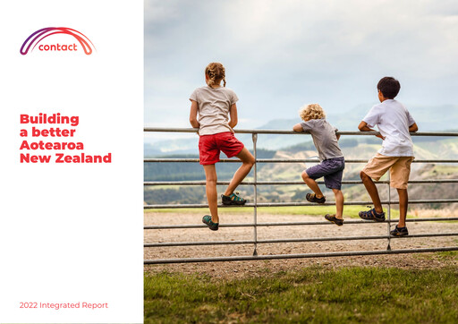 Thumbnail Contact Energy
 Annual Report 2022