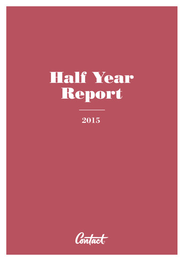 Thumbnail Contact Energy
 Half-year Report 2015-h1