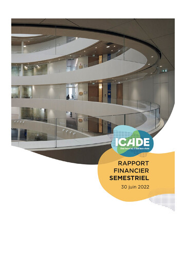 Miniature Icade Rapport semestriel 2022-h1