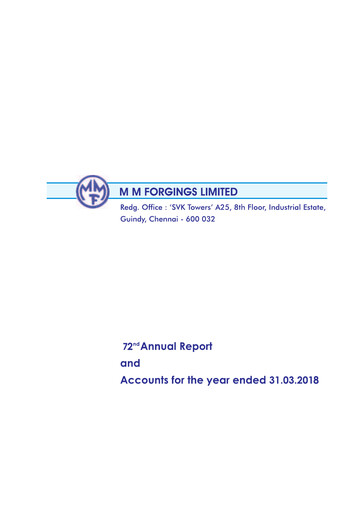 Thumbnail MM Forgings Annual Report fy2018
