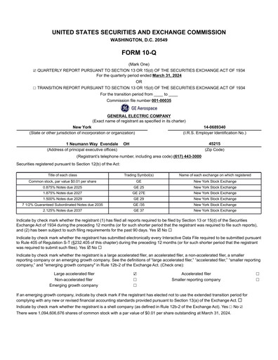 Thumbnail General Electric Quarterly Report 2024-q1