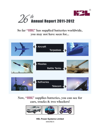Thumbnail HBL Annual Report 2011-2012