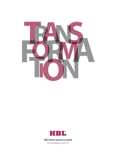 Thumbnail HBL Annual Report 2015-2016