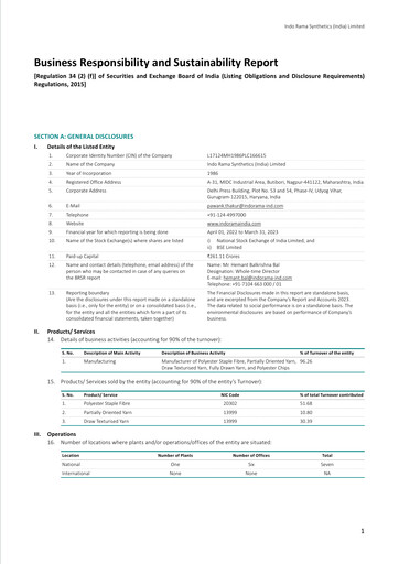 Thumbnail Indorama Synthetics ESG Report 2022-2023