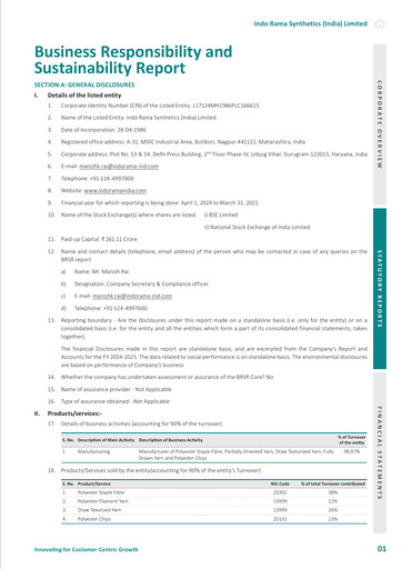 Thumbnail Indorama Synthetics ESG Report 2024-2025
