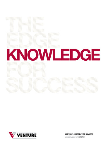 Thumbnail Venture Corporation Annual Report 2013