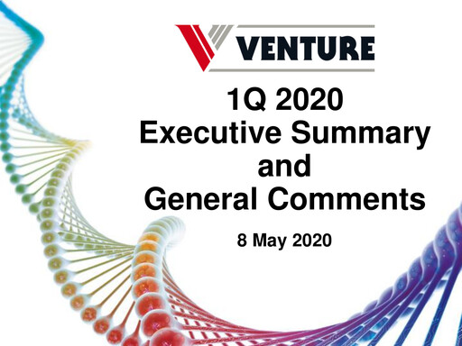 Miniature Venture Corporation Rapport trimestriel 2020-q1