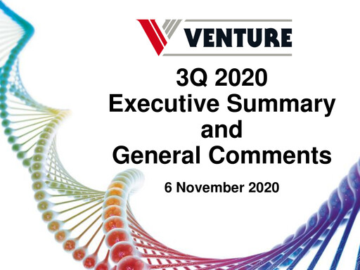Miniature Venture Corporation Rapport trimestriel 2020-q3