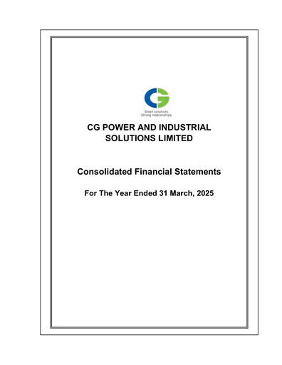Thumbnail CG Power and Industrial Solutions Financial Statement 2024-2025